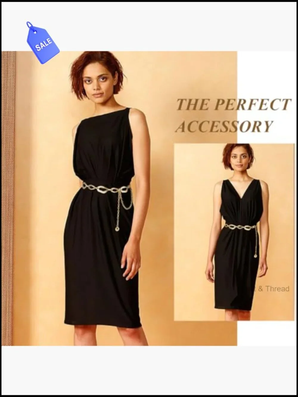 Chunky Waist Chain Belt for Dresses Ladies Curb Link